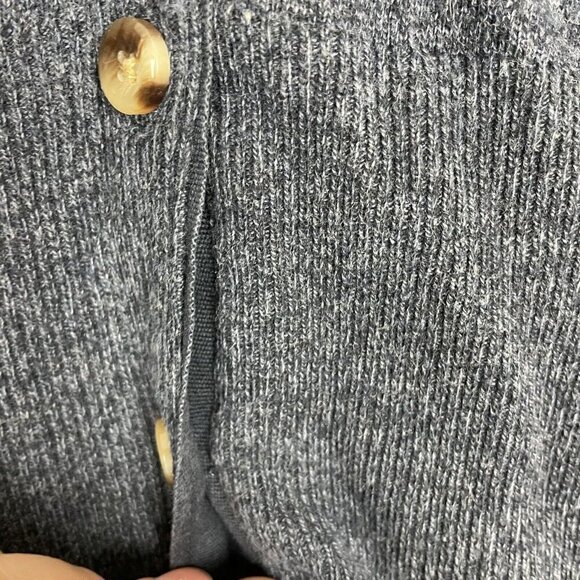 Eddie Bauer Blue Button Front Cardigan Round neck Woman’s Size Medium - Picture 2 of 6